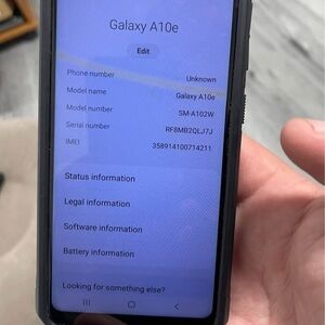 Samsung Galaxy A10e Black Smartphone